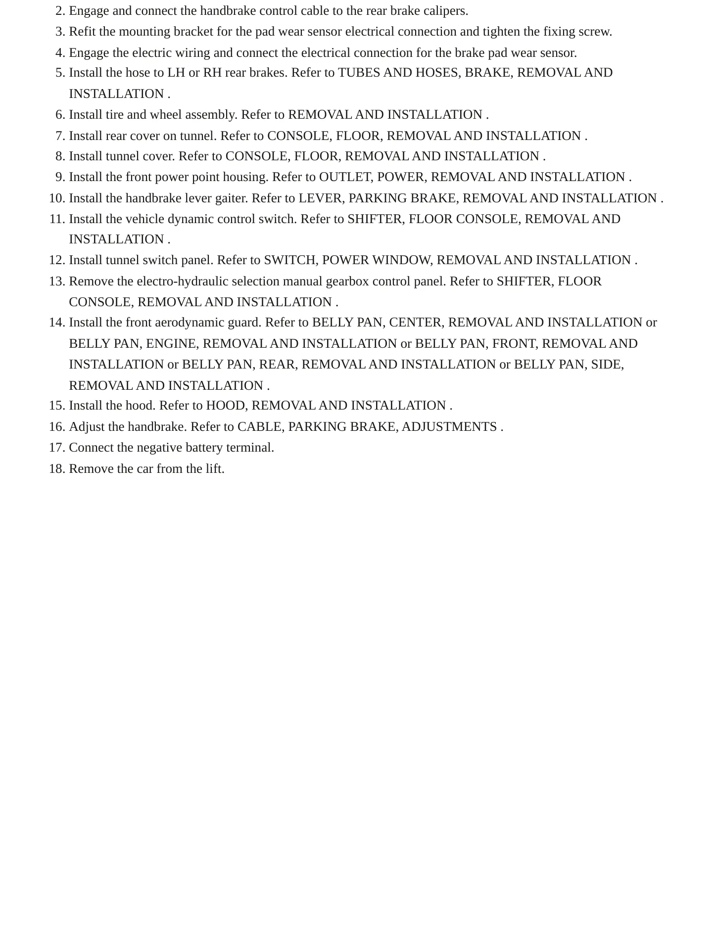 2020 Alfa Romeo 4C service manual page 6