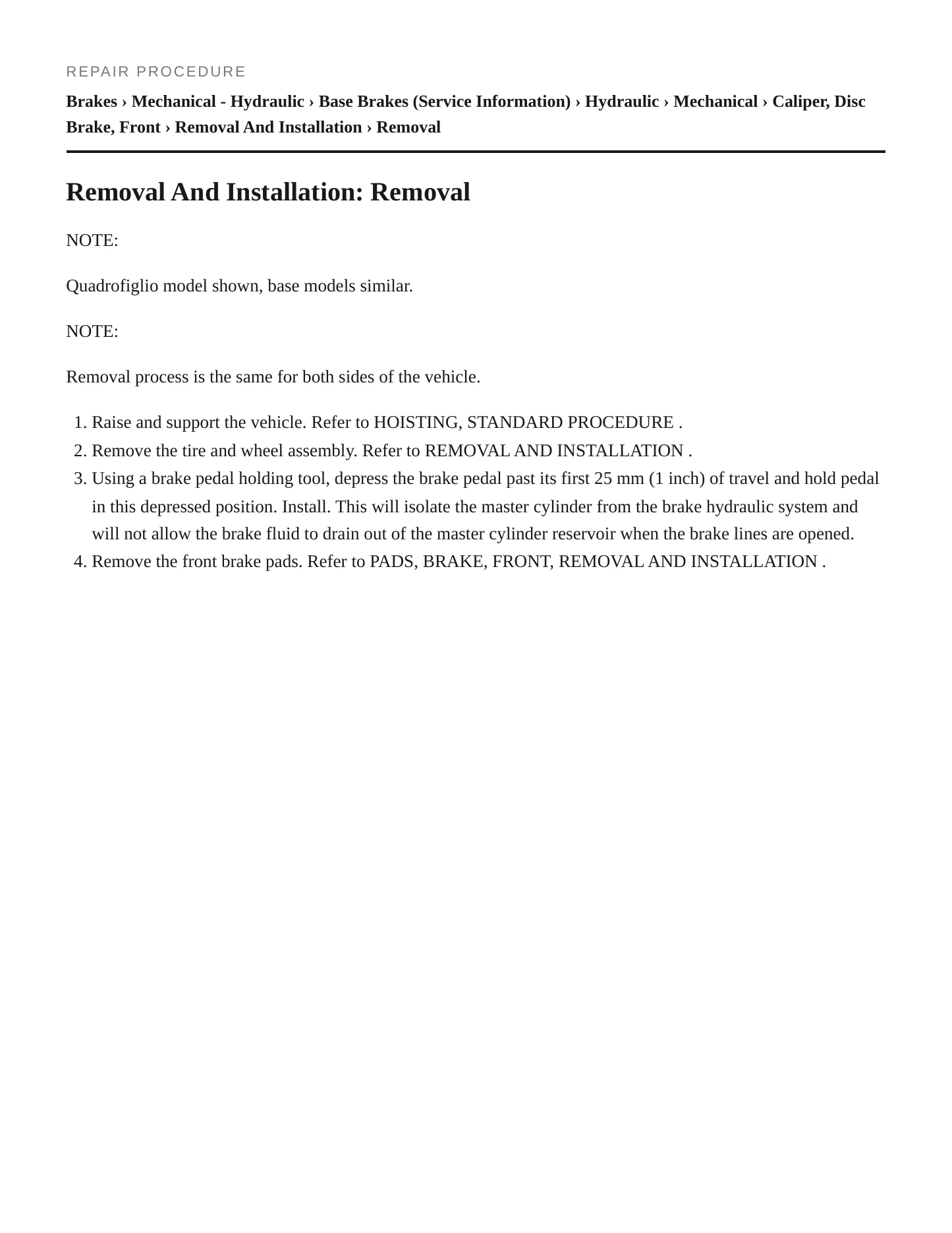 2020 Alfa Romeo Giulia service manual page 5
