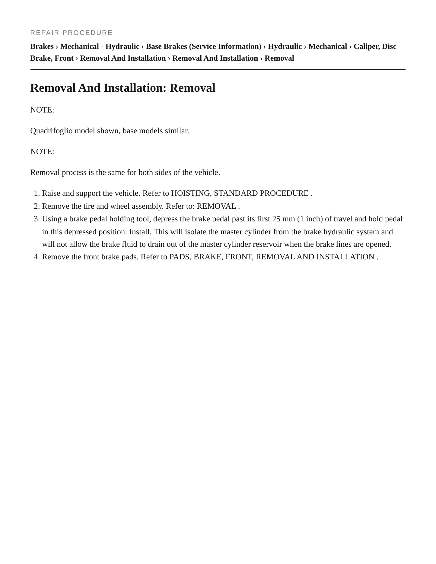 2023 Alfa Romeo Giulia service manual page 5