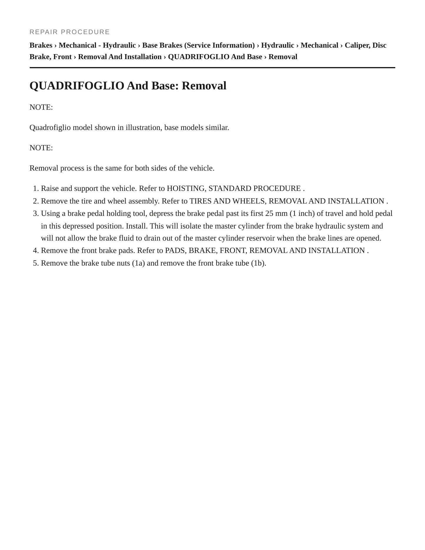 2024 Alfa Romeo Giulia service manual page 5