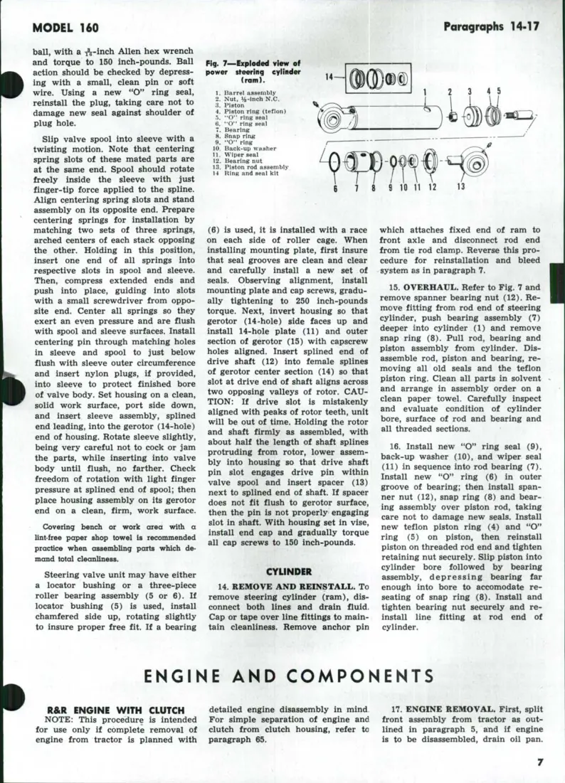 Allis Chalmers 160 Tractor Service & Repair Manual preview page 6