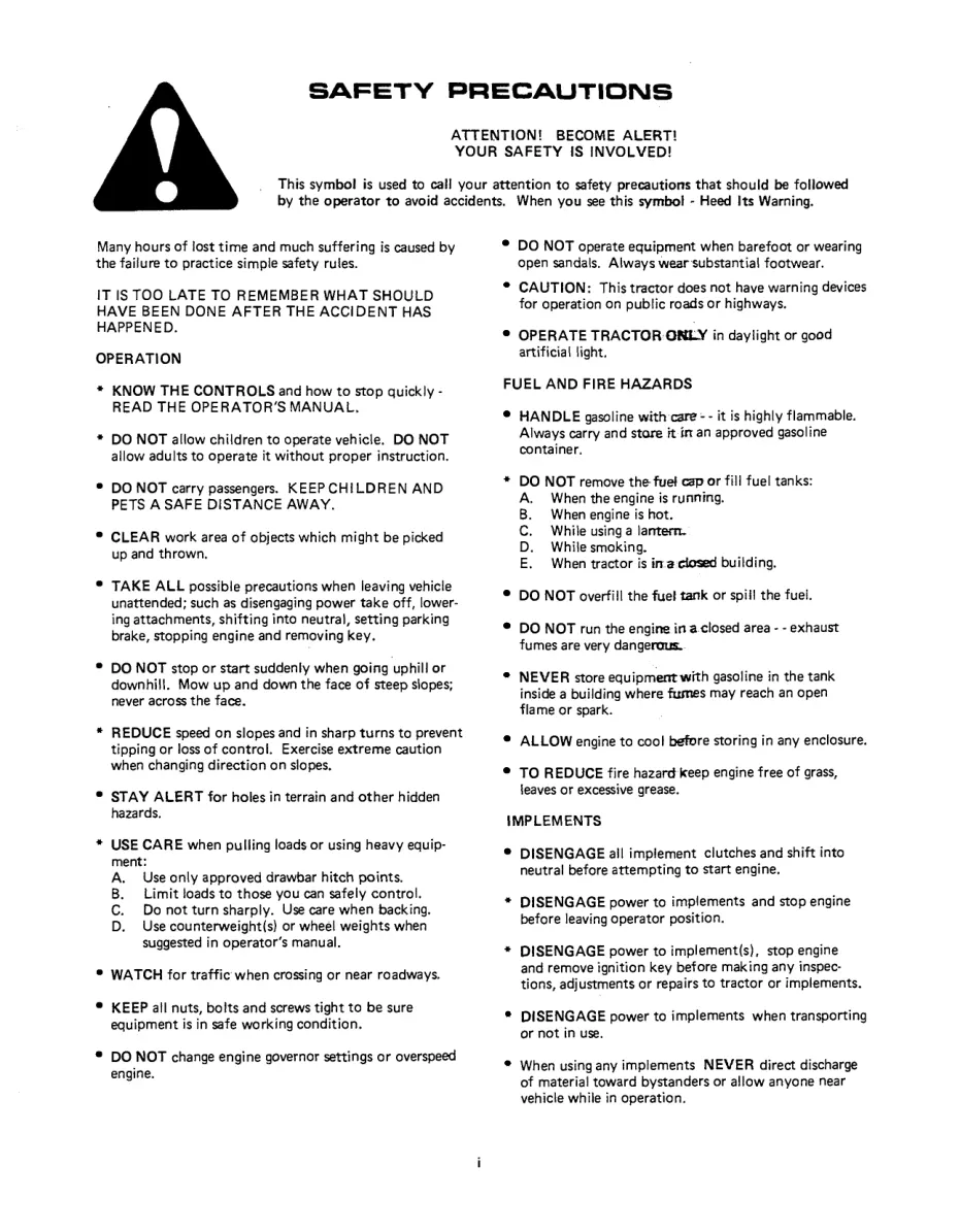 Allis Chalmers B-112 Tractor Parts Manual preview page 3
