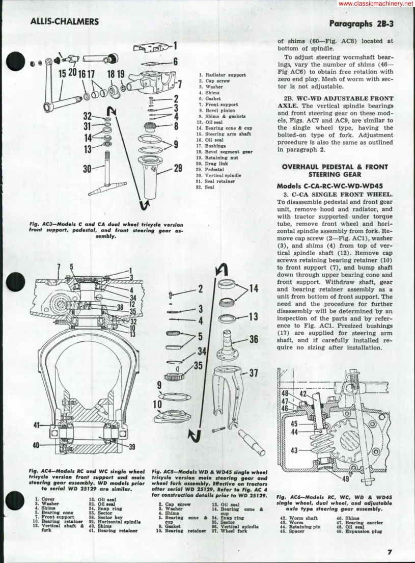 Allis Chalmers B Tractor Service & Repair Manual preview page 6