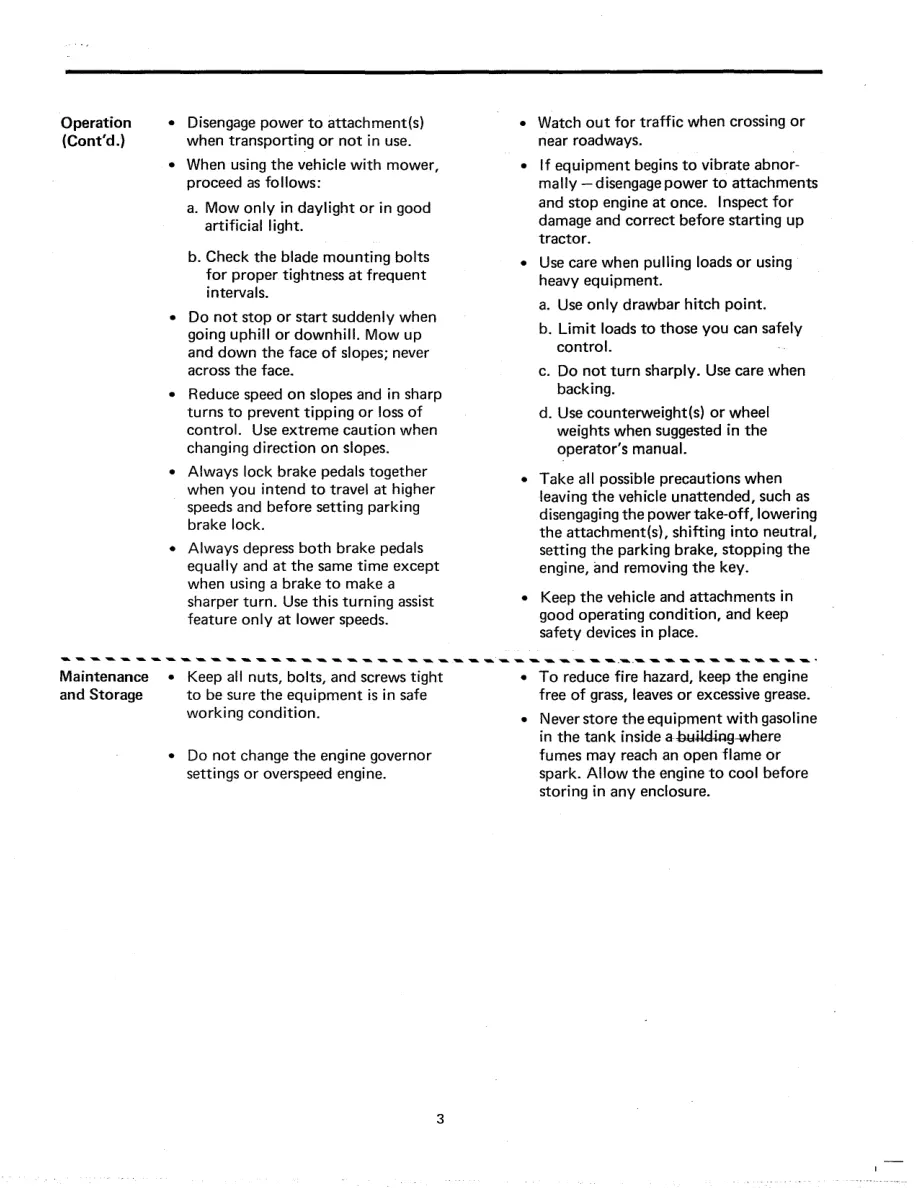 Allis Chalmers -Chalmers 720 & Simplicity 9020 Tractor Operator's Manual preview page 4