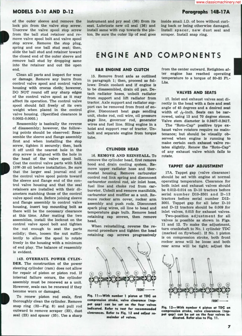 Allis Chalmers D10 Series III D12 Tractor Service & Repair Manual preview page 6