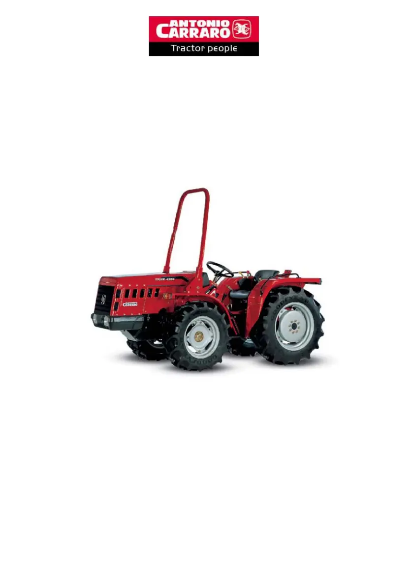 Antonio Carraro Tigre Country 3700 Tractor Service & Repair Manual preview page 1