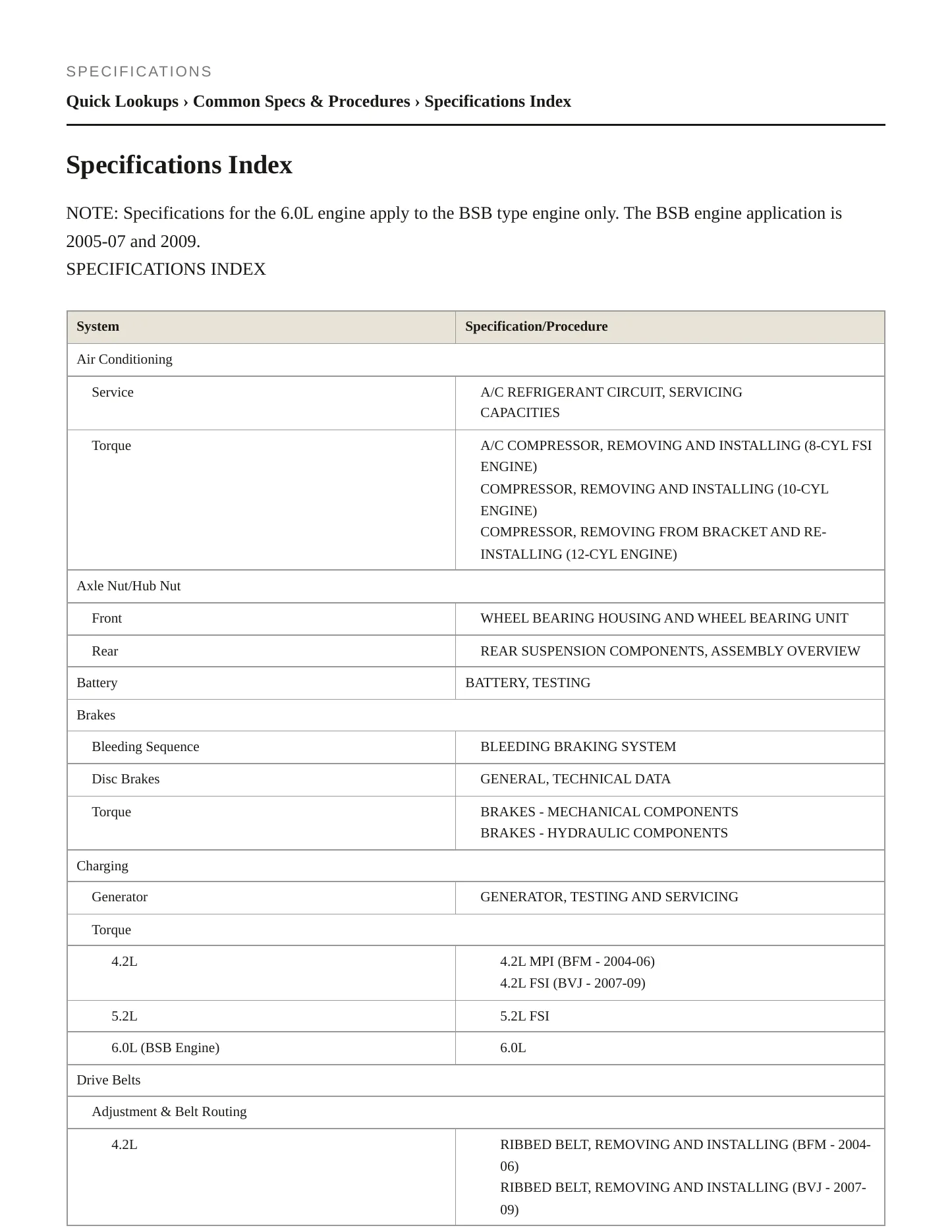 2007 Audi A8 Quattro Service and Repair Manual preview page 2