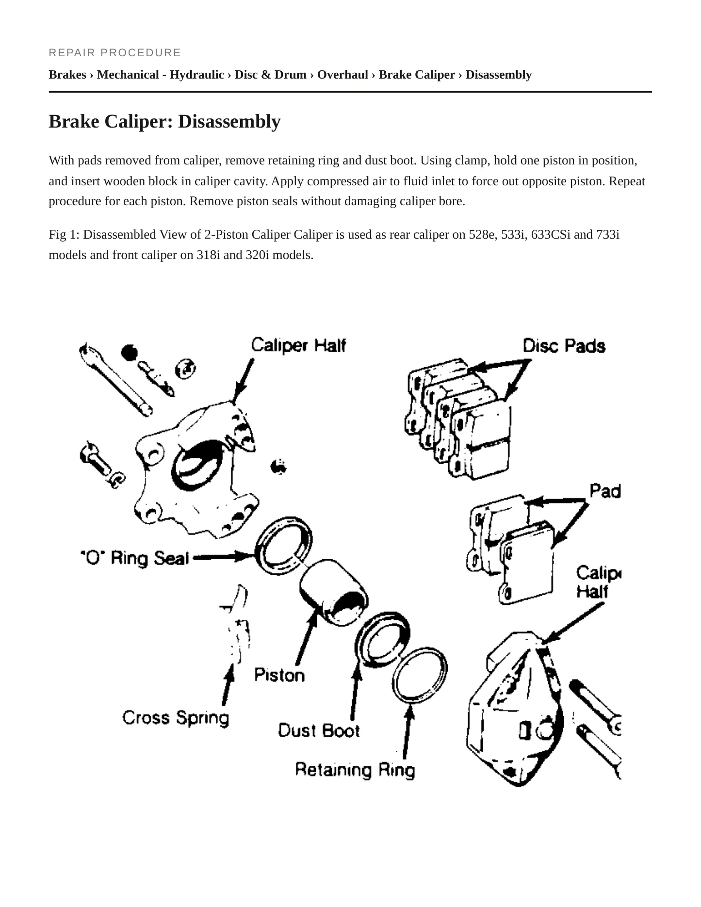 1983 BMW 533i Service and Repair Manual preview page 3