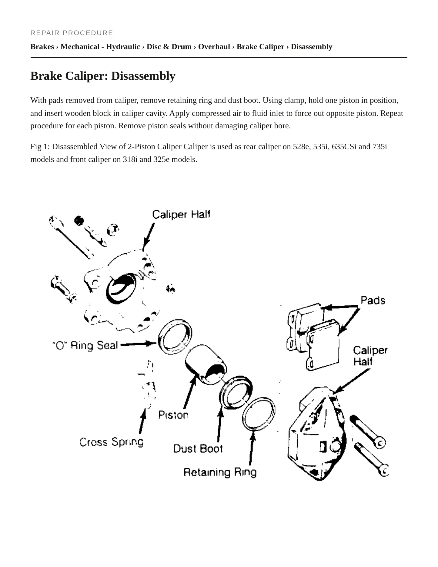 1985 BMW 635CSi Service and Repair Manual preview page 3