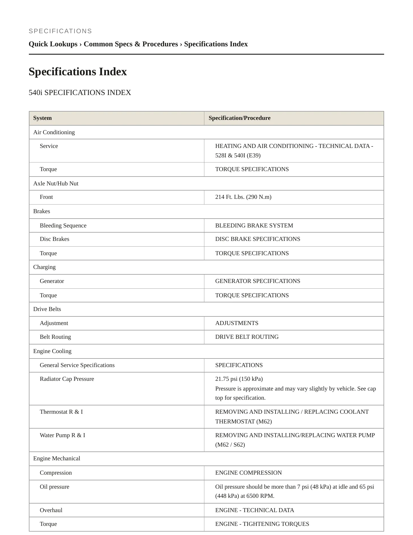 1999 BMW 540i Service and Repair Manual preview page 2