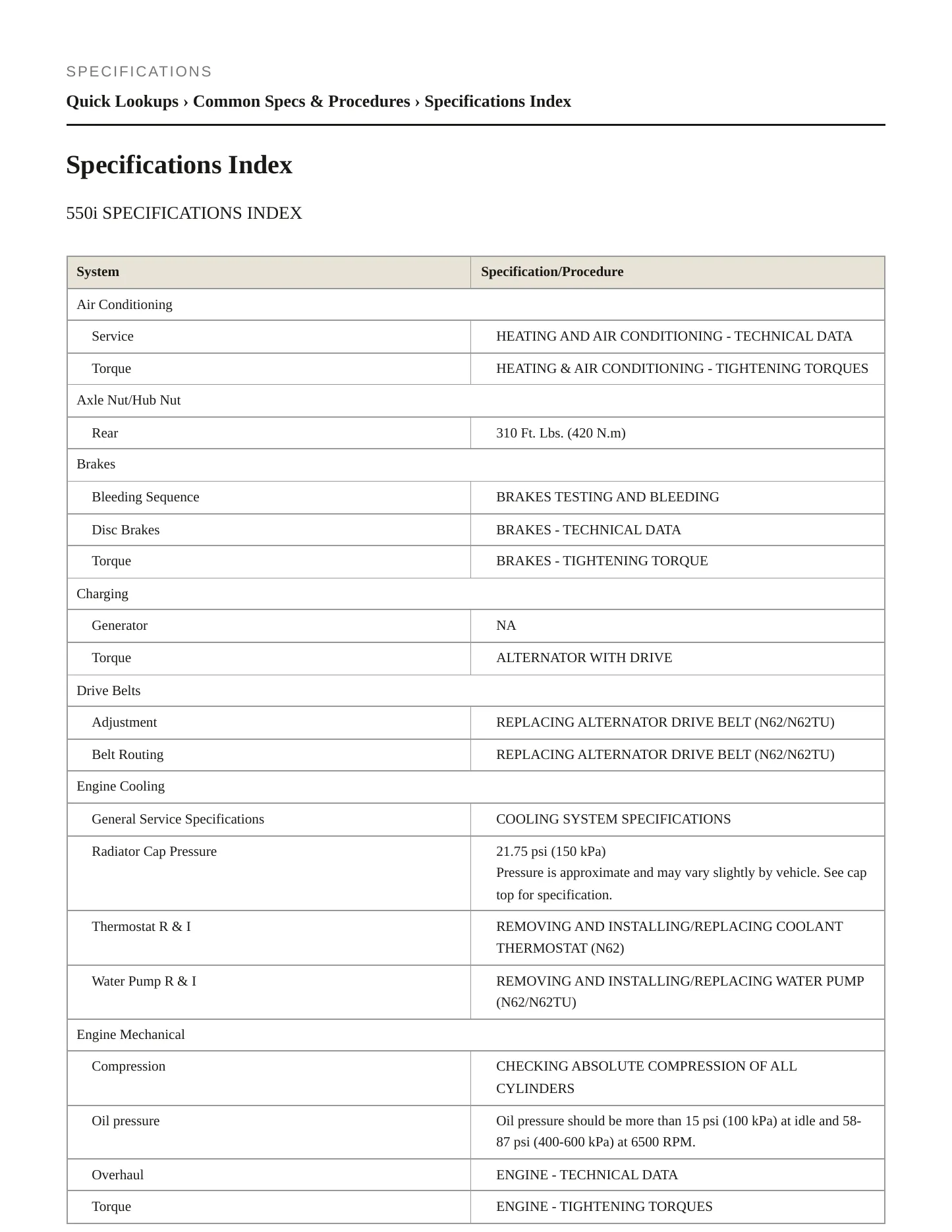 2006 BMW 550i Service and Repair Manual preview page 2