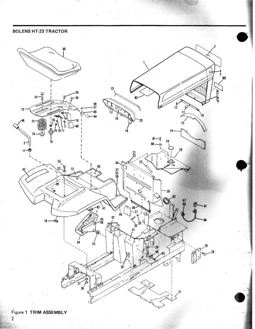 Bolens HT23 Tractor Parts Manual preview page 2
