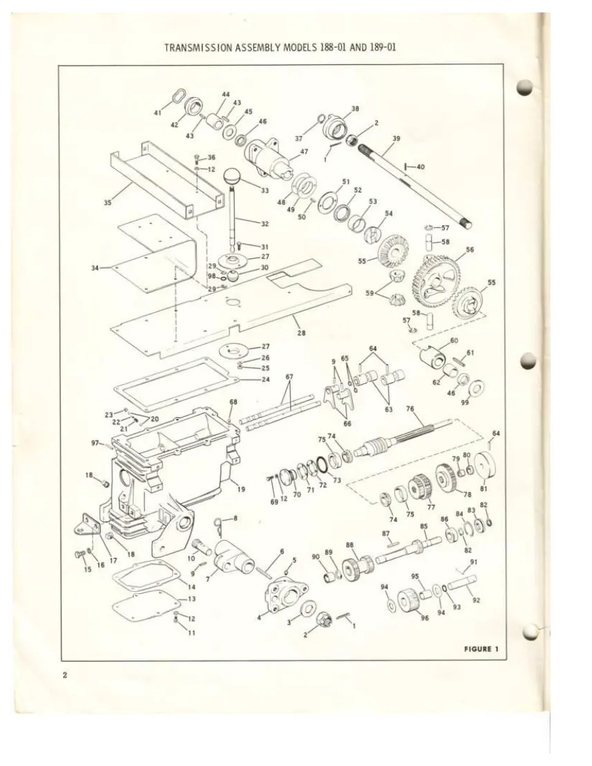 Bolens Husky Tractor 188-01 189-01 Parts Manual preview page 2