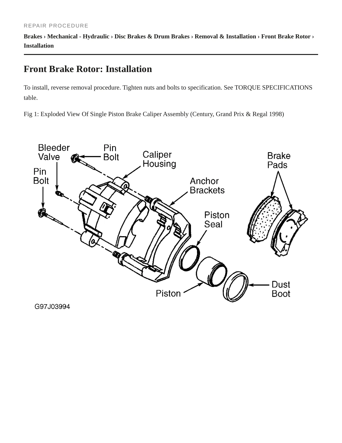 1998 Buick Century Service and Repair Manual preview page 5