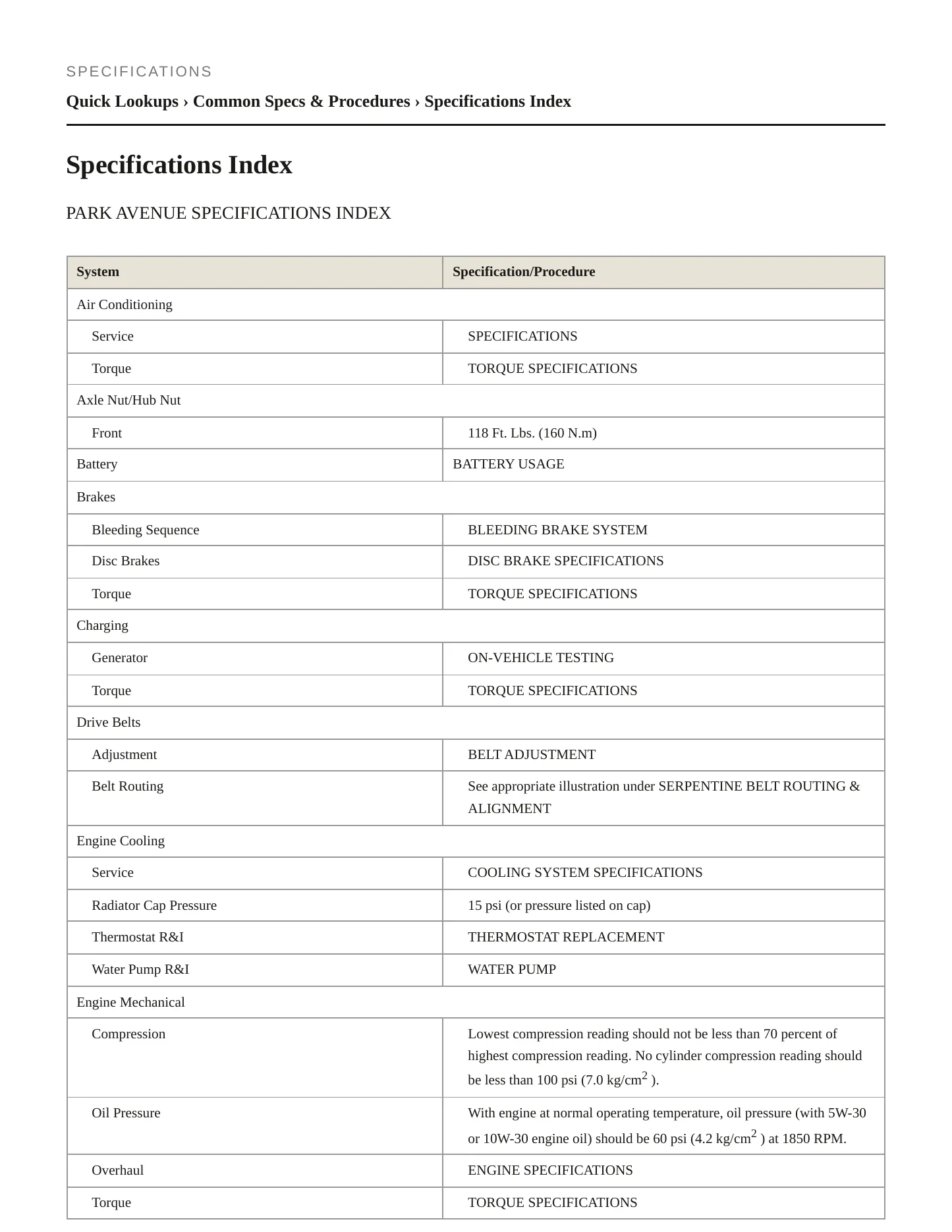 2000 Buick Park Avenue Service and Repair Manual preview page 2