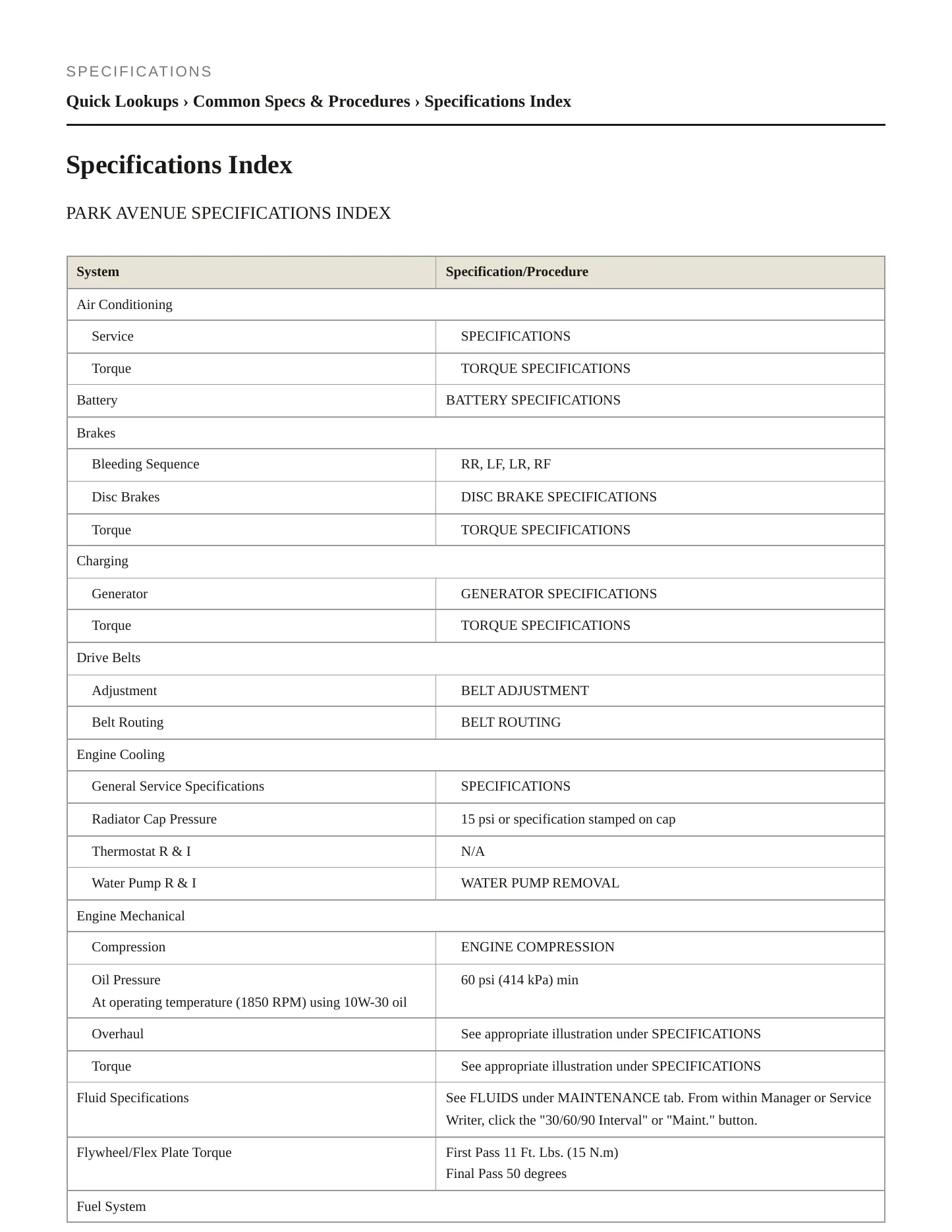 2002 Buick Park Avenue Service and Repair Manual preview page 2