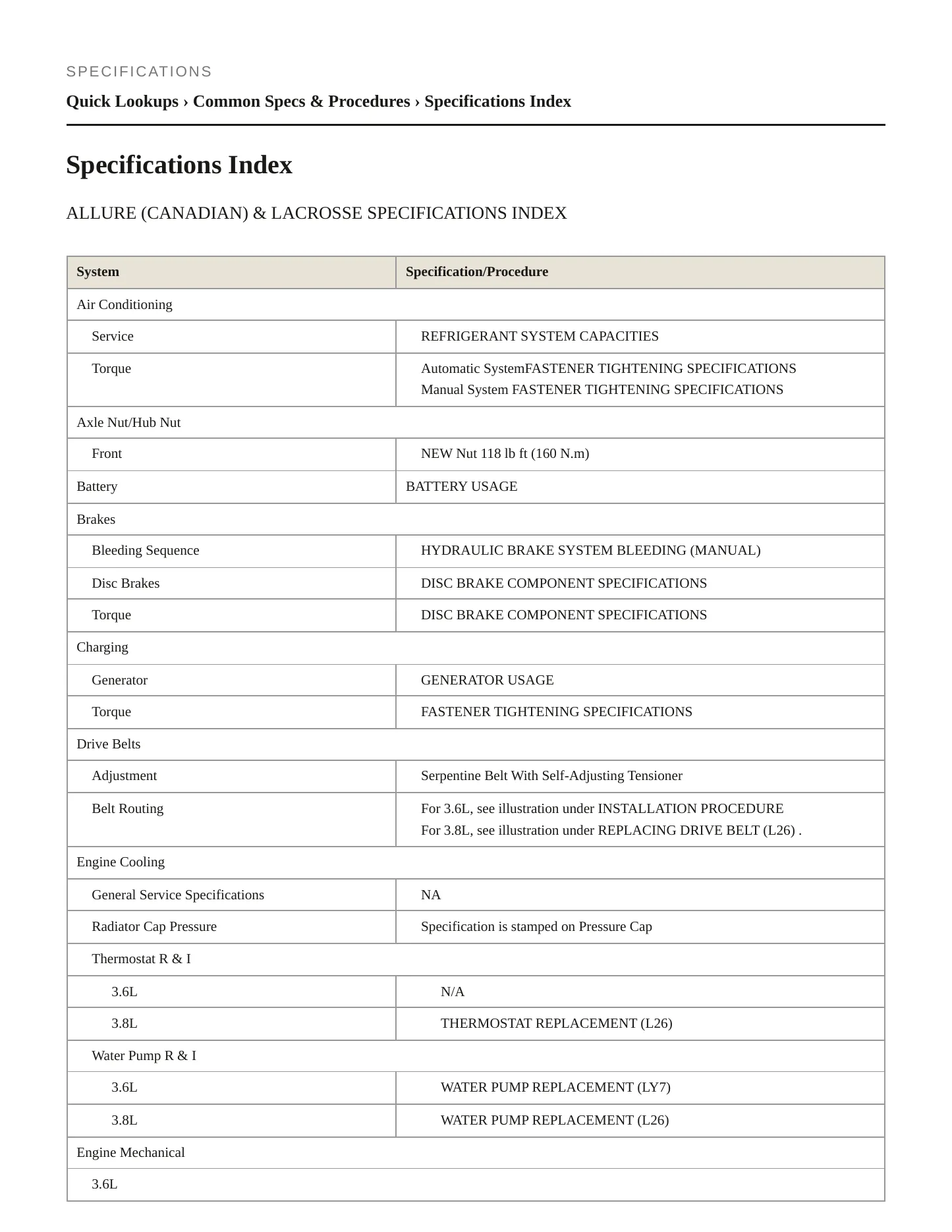 2006 Buick Allure Service and Repair Manual preview page 2