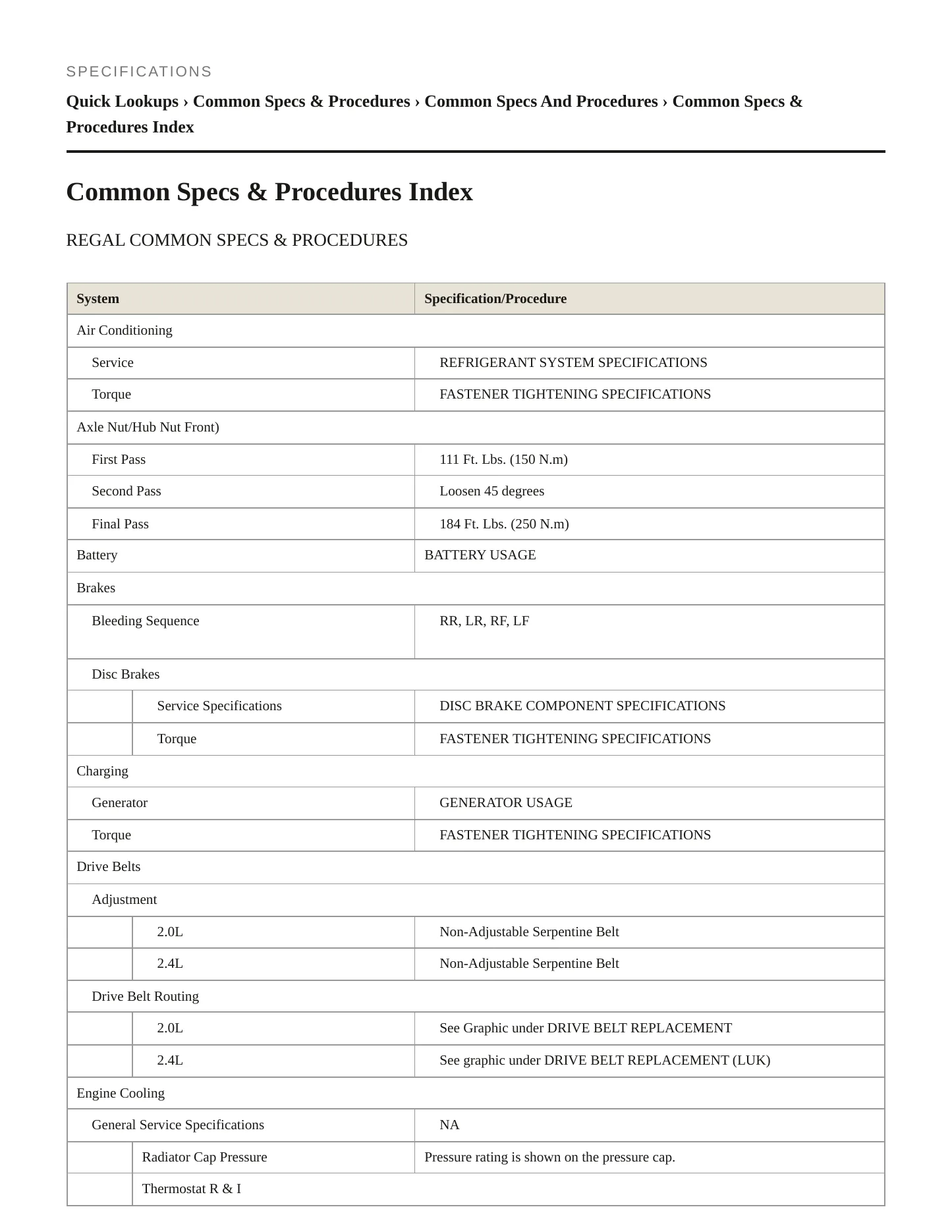 2013 Buick Regal Service and Repair Manual preview page 2