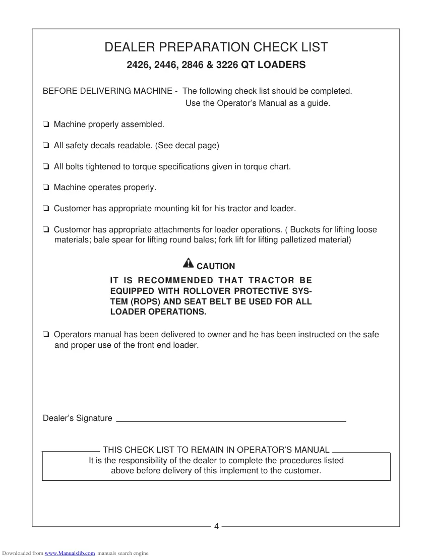 Bush Hog 2426 2446 2846 Operation Attachment Operator's Manual preview page 5