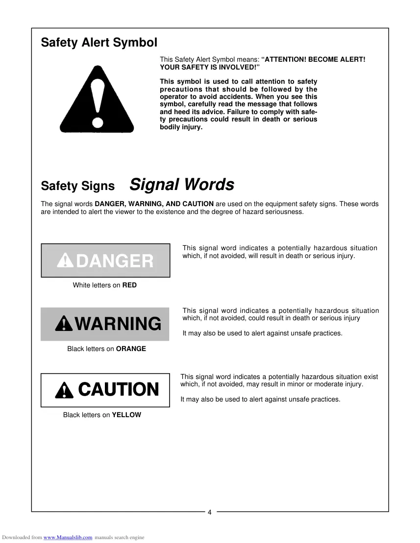 Bush Hog HM2007 HM2008 Operation Machine Operator's Manual preview page 6