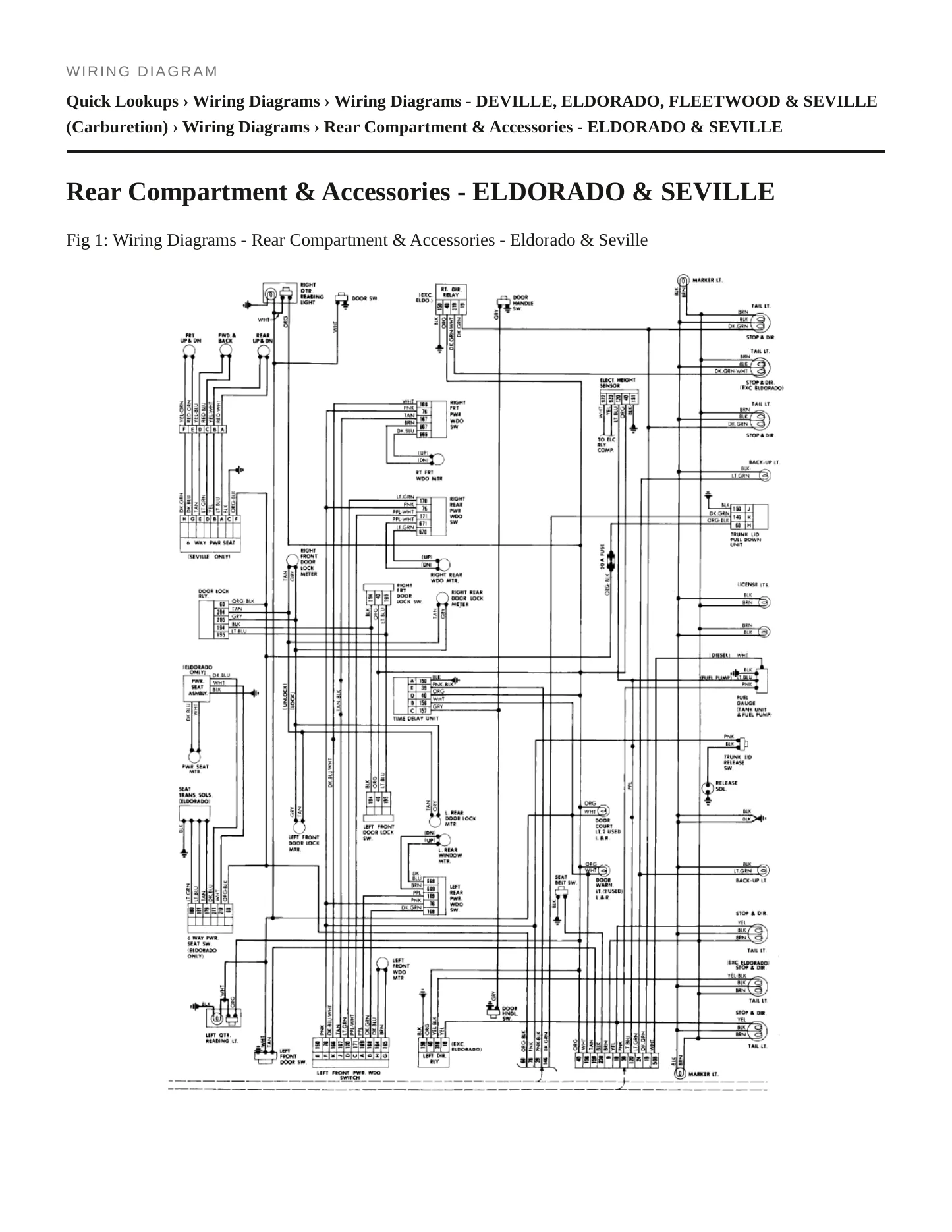 1982 Cadillac Eldorado Service and Repair Manual preview page 7