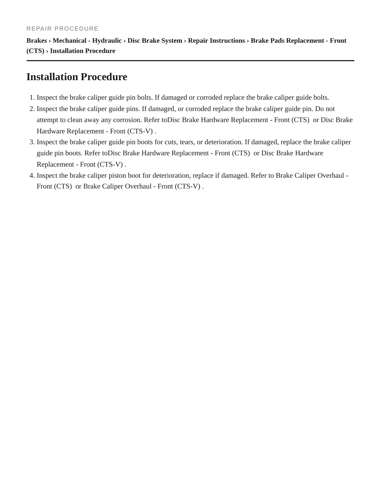 2004 Cadillac CTS Service and Repair Manual preview page 3