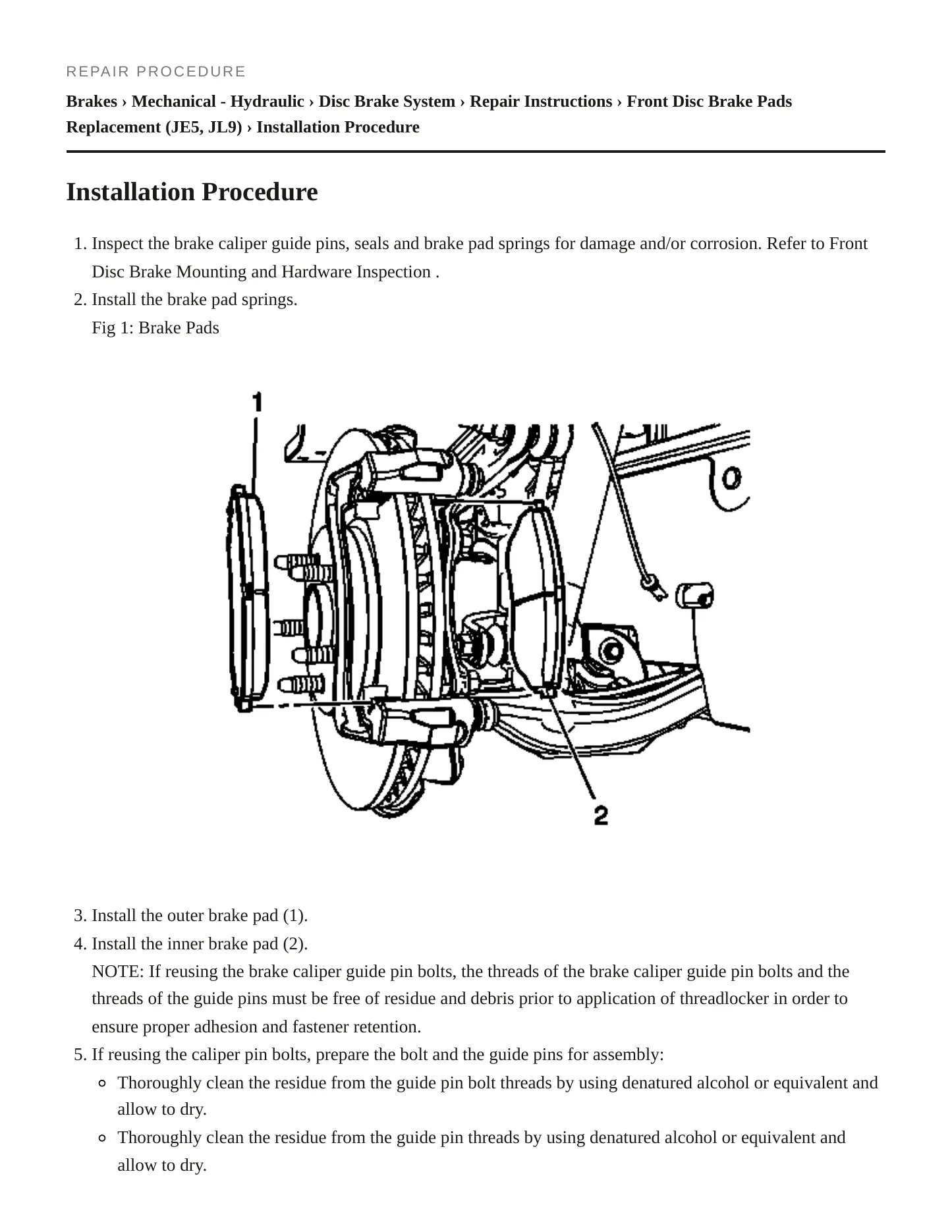 2010 Cadillac STS Service and Repair Manual preview page 5