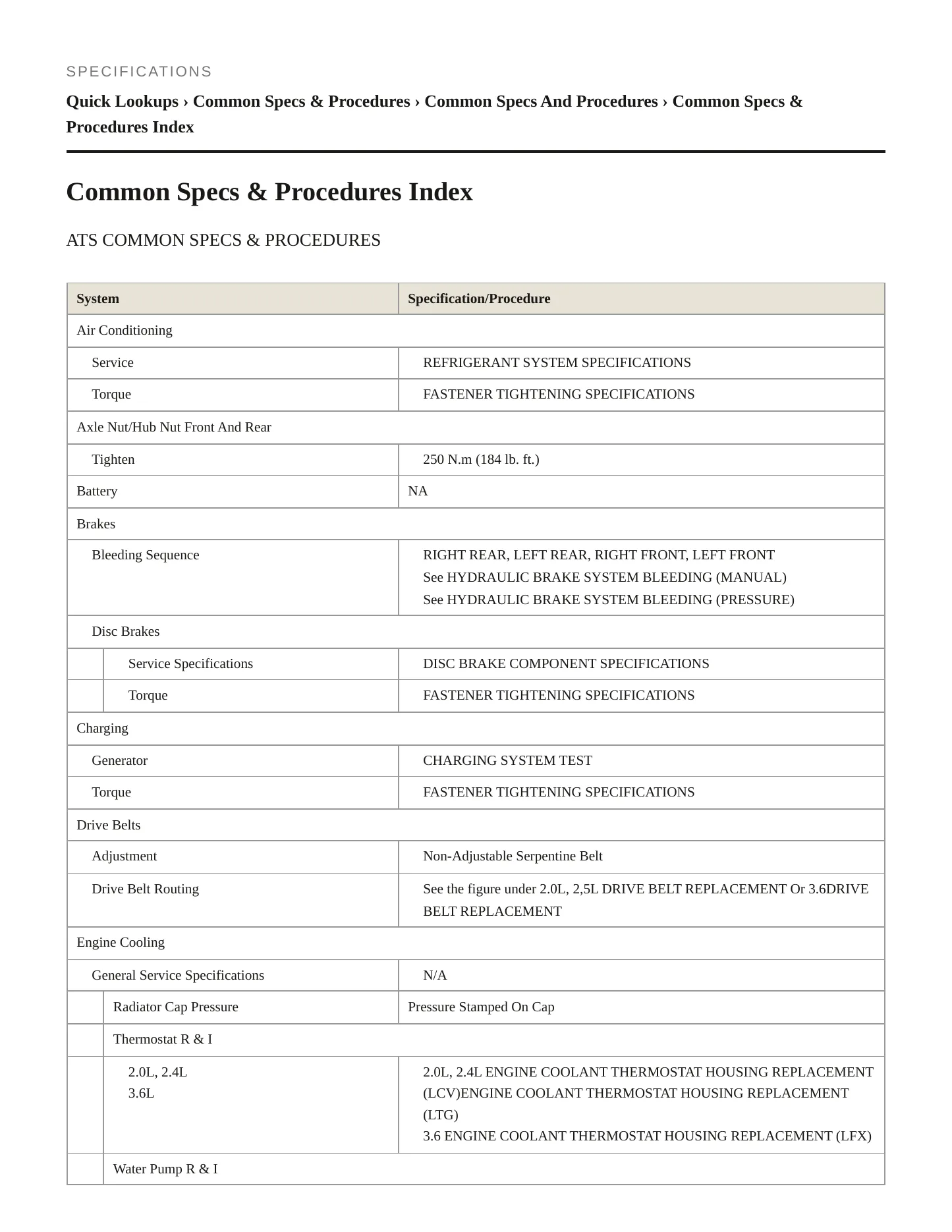 2013 Cadillac ATS Service and Repair Manual preview page 2