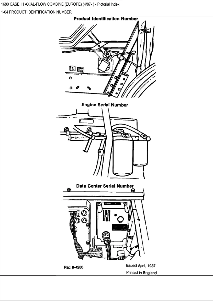 Case 1680 E Combine Service & Repair Manual preview page 3