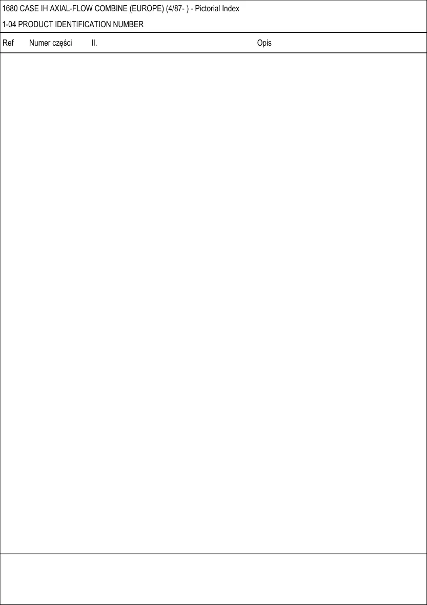 Case 1680 E Combine Service & Repair Manual preview page 4