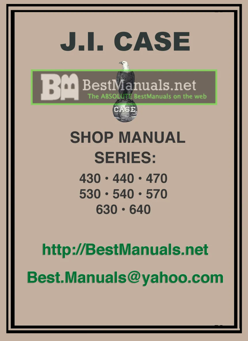 Case 530 531 540 541 Tractor Service & Repair Manual preview page 1