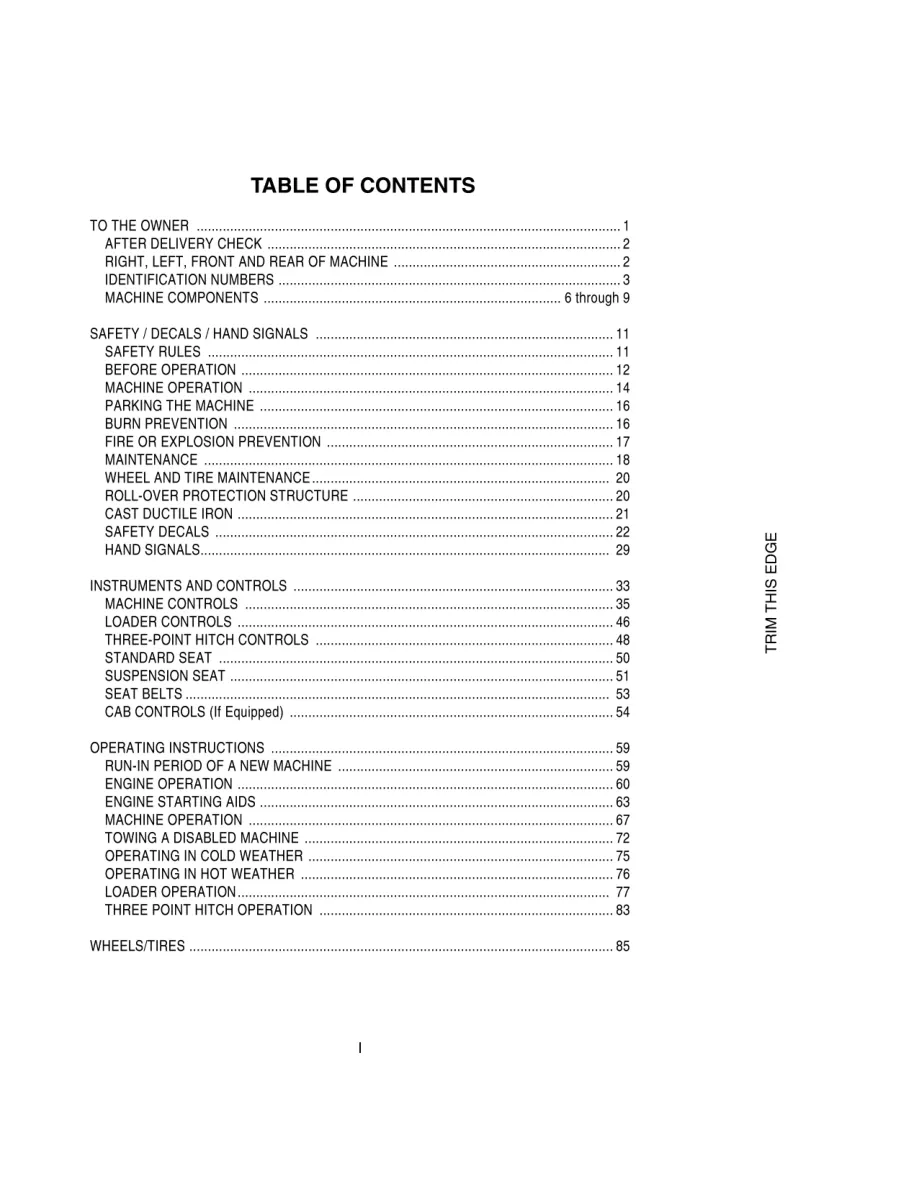 Case 570LXT Loader LandSCAPER Operator's Manual preview page 3