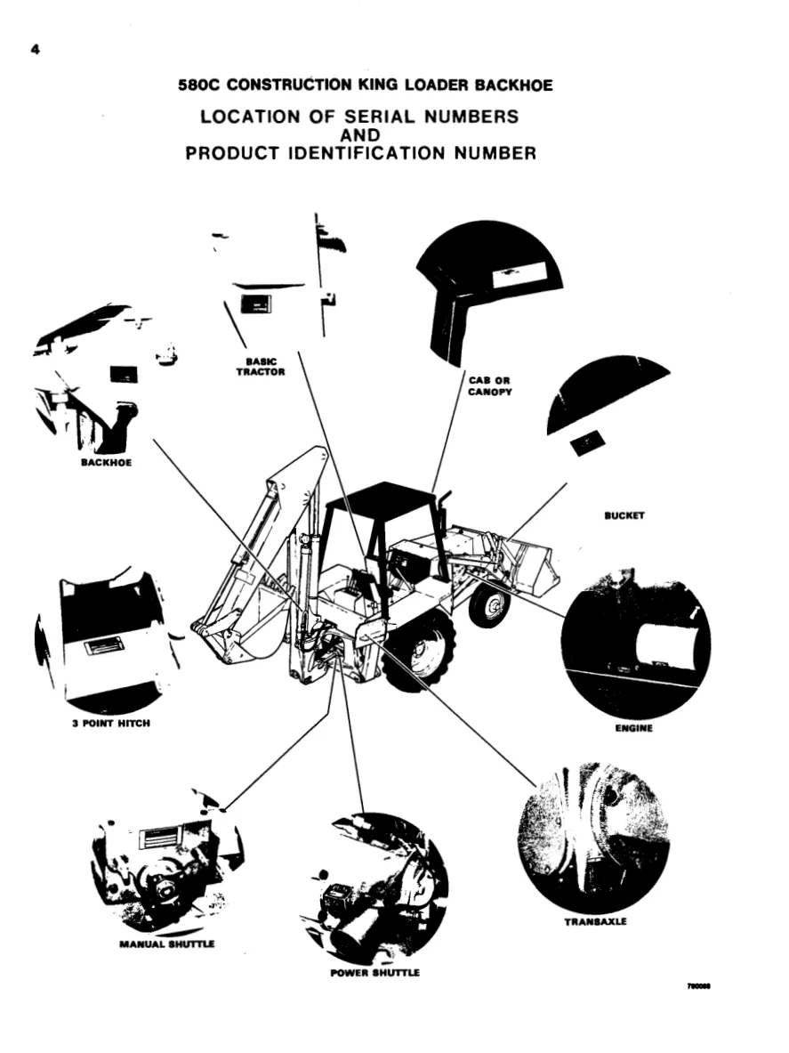Case 580 C TLB Tractor Parts Manual preview page 5