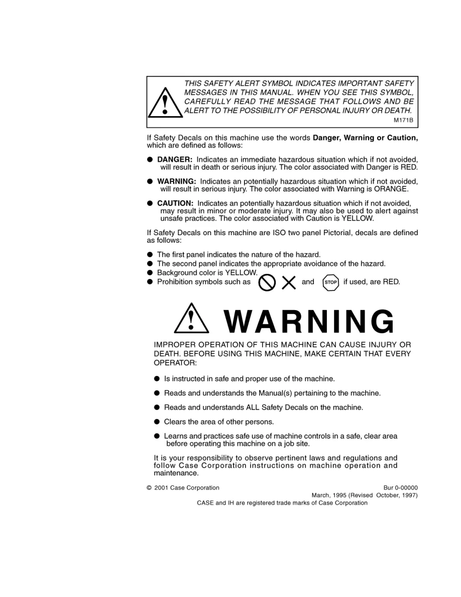 Case 580 Construction King 580CK Tractor Operator's Manual preview page 2