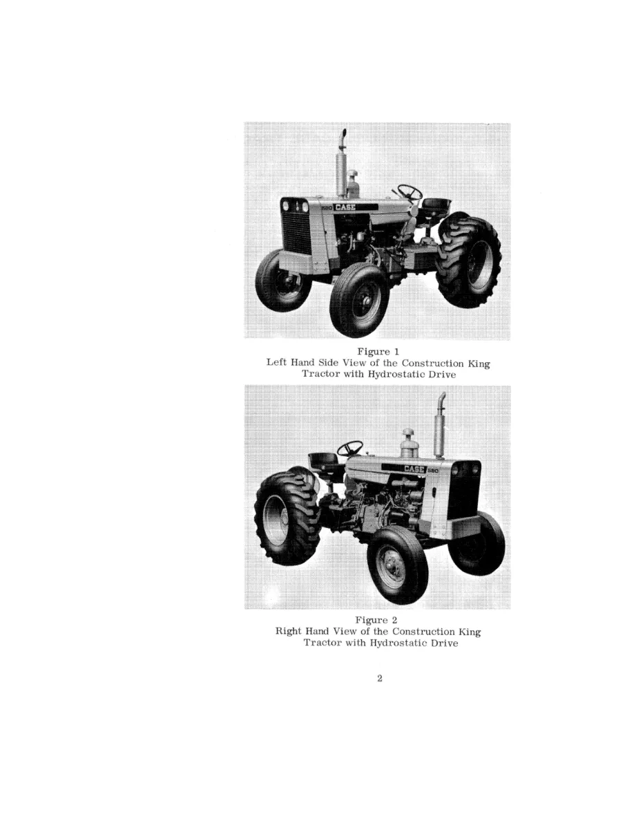 Case 580 Construction King 580CK Tractor Operator's Manual preview page 6