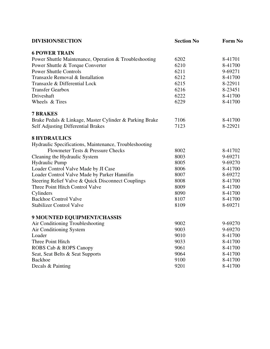 Case 580 Super E Contruction King Backhoe Loader Tractor Service & Repair Manual preview page 3