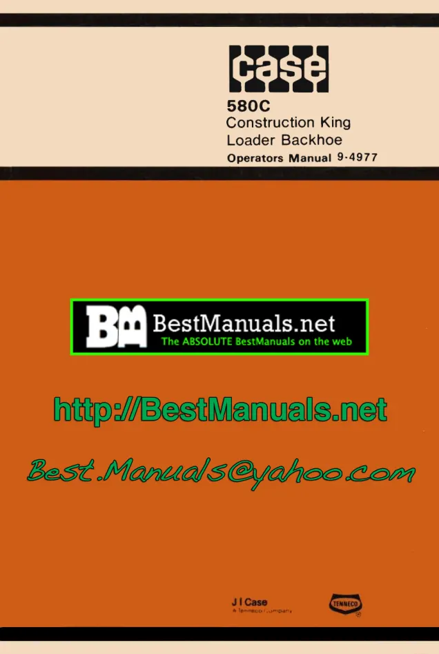 Case 580C TLB Tractor Parts Manual preview page 1