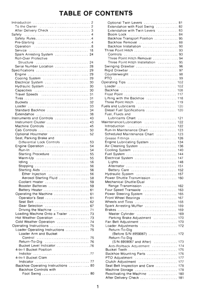 Case 580C TLB Tractor Parts Manual preview page 2