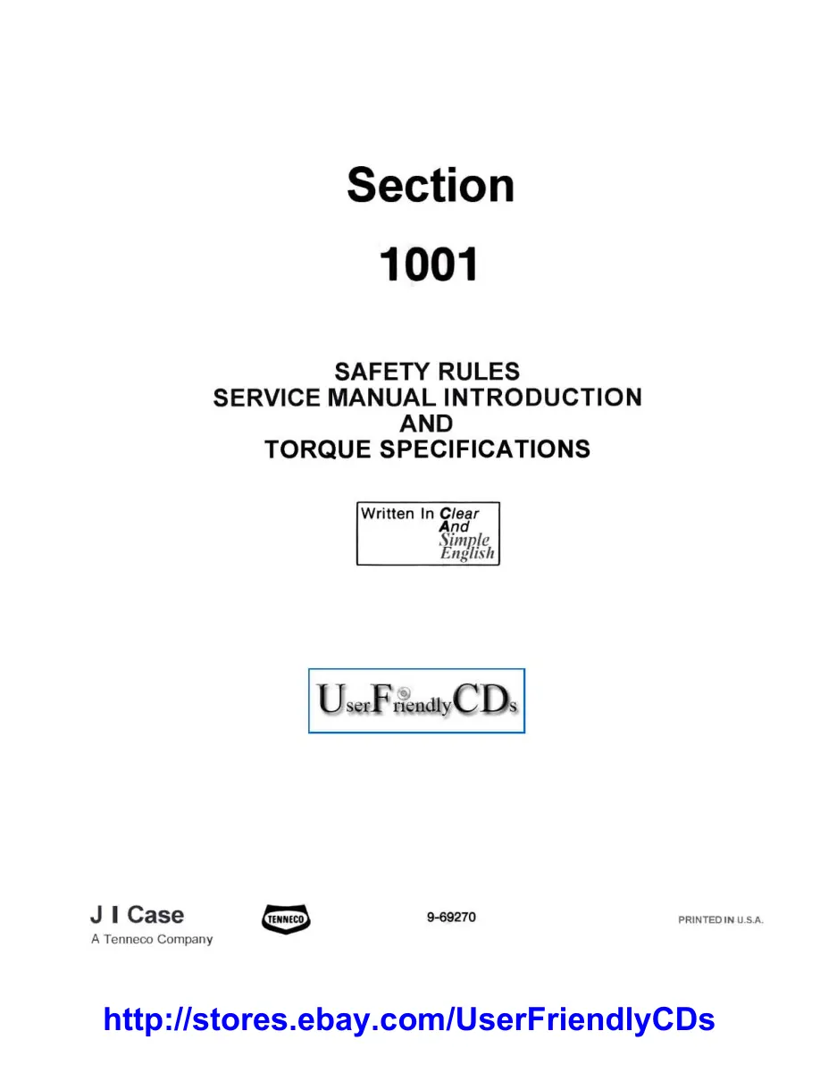 Case 580D 580SD 580 Super D TLB Tractor Parts Manual preview page 5