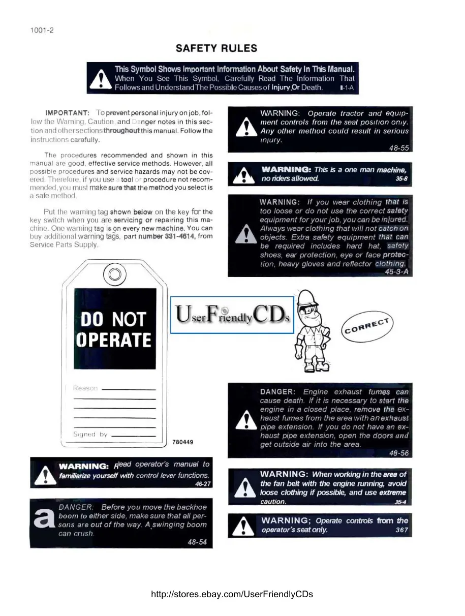 Case 580D 580SD 580 Super D TLB Tractor Parts Manual preview page 6