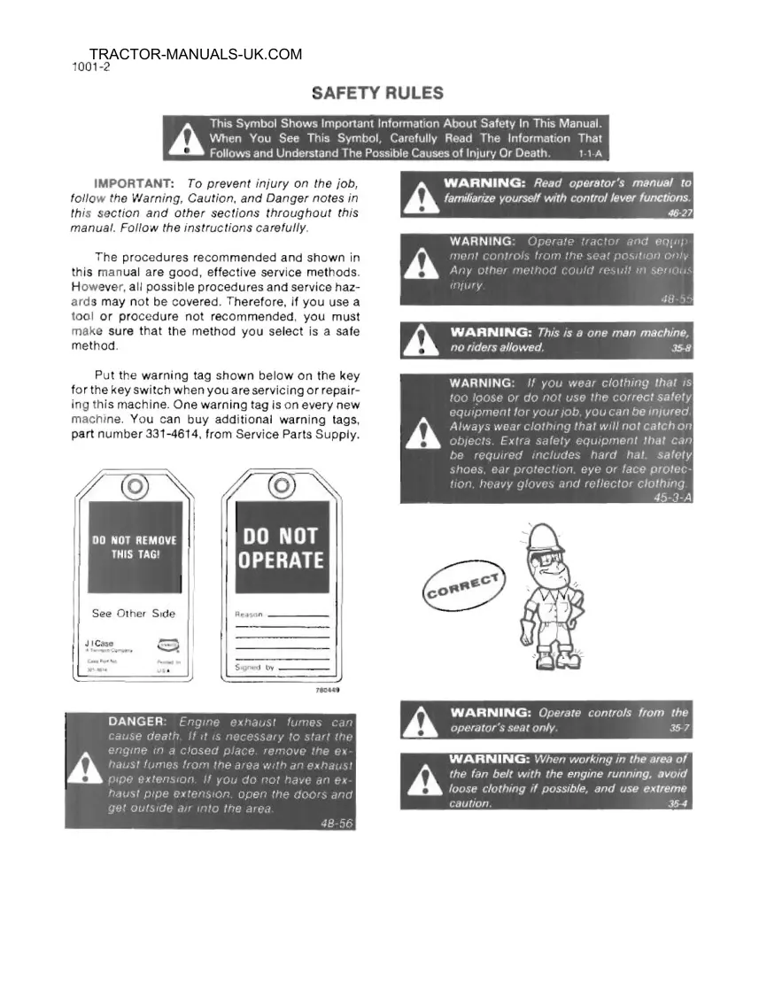 Case 580E Tractor Service & Repair Manual preview page 5