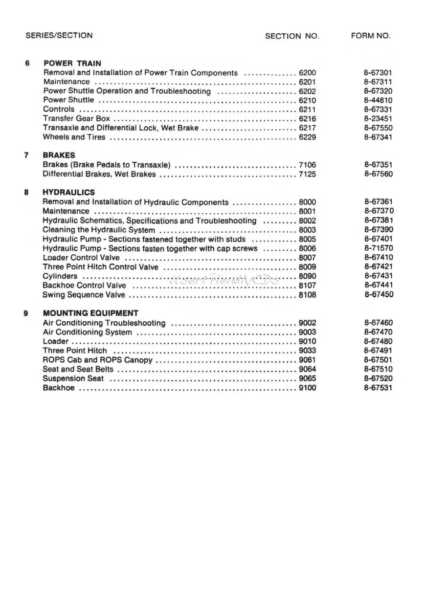 Case 580K Loader Backhoe Tractor Service & Repair Manual preview page 3