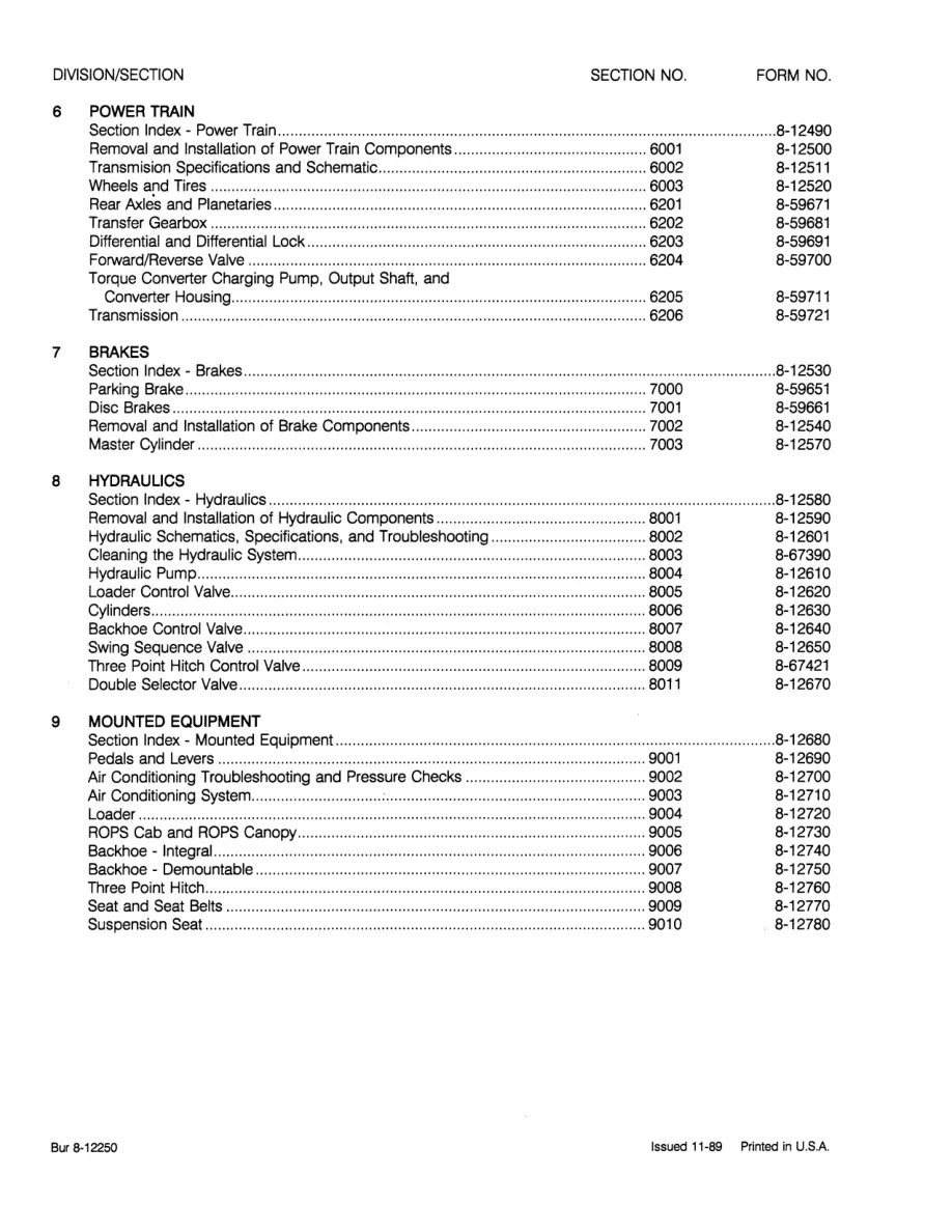 Case 580k Phase 3 III Tractor JJG0020000 Above Service & Repair Manual preview page 4