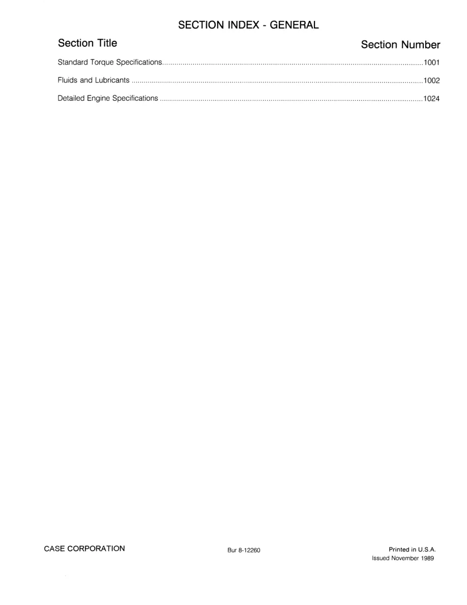 Case 580k Phase 3 III Tractor JJG0020000 Above Service & Repair Manual preview page 5