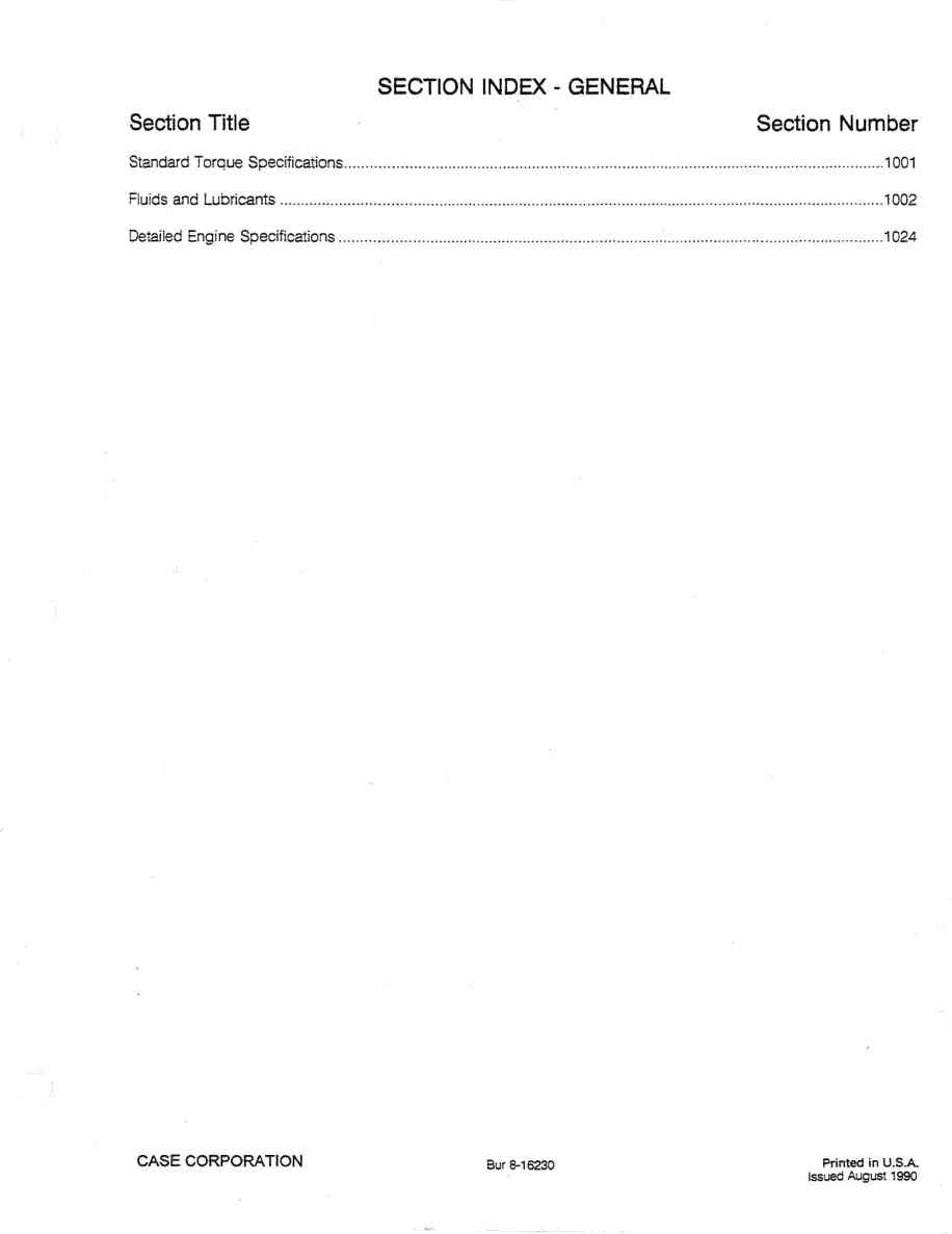 Case 580SK Tractor Backhoe Service & Repair Manual preview page 4