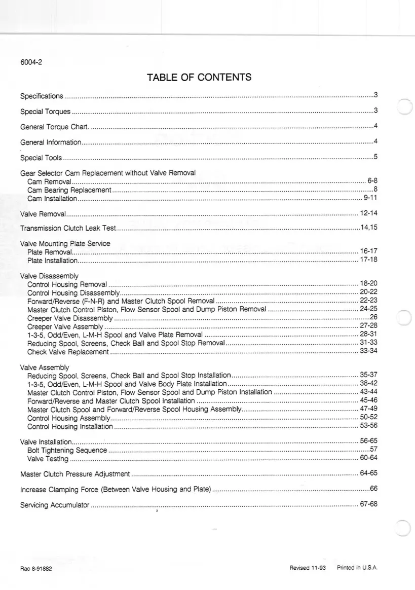 Case 7000 7100 Magnum Series Tractor Service & Repair Manual preview page 2