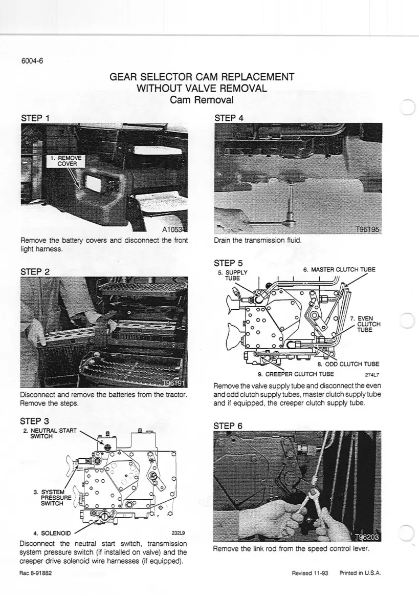 Case 7000 7100 Magnum Series Tractor Service & Repair Manual preview page 6