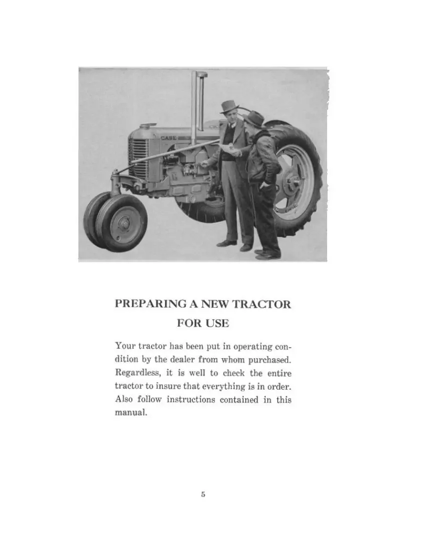 Case D Dc Do Orchard Grove Tractor Operator's Manual preview page 6