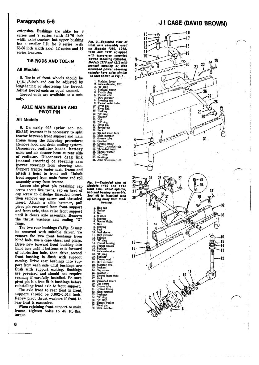 Case David brown Tractor 885 995 1210 1410 1412 Service & Repair Manual preview page 6