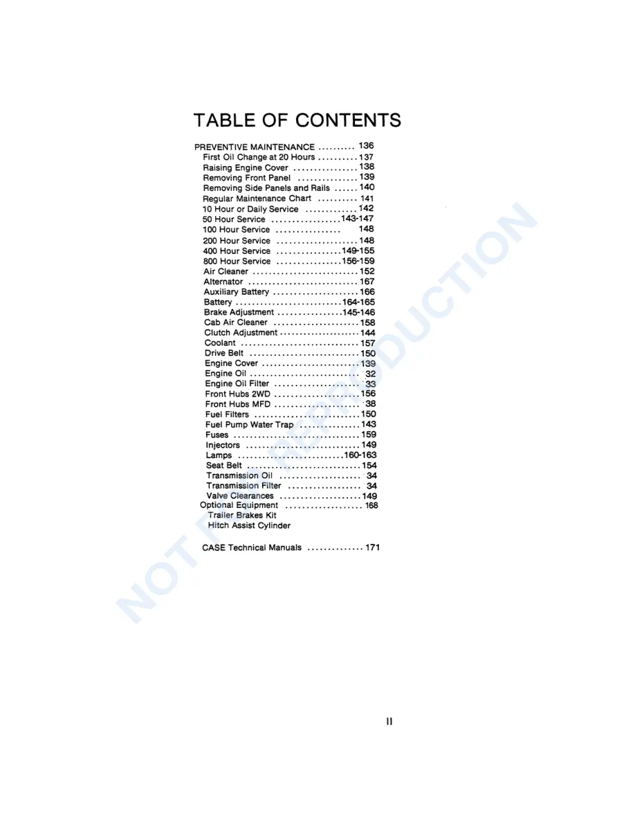Case IH 1294 Tractor Operator's Manual preview page 4